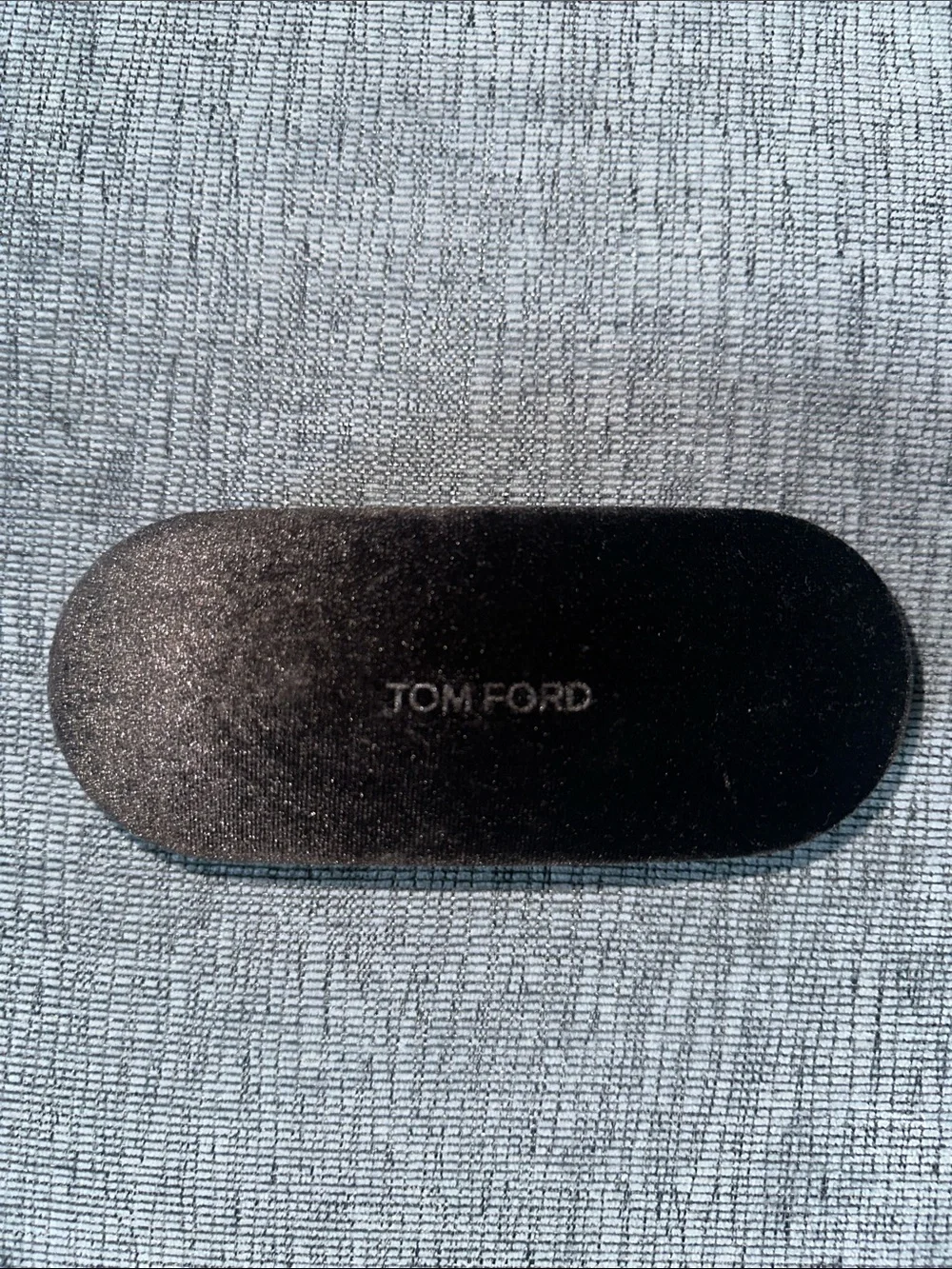 Tom Ford Black Velvet Eyewear Case with Embossed Logo